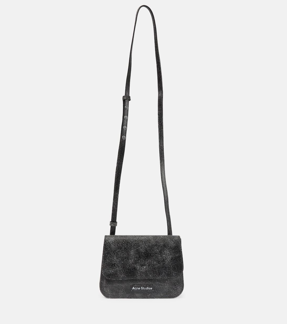 Acne Studios Leather Platt Shoulder Bag, Black