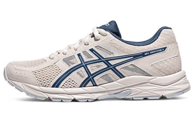 Gel-Contend 4 Women's Low Top Running Shoes Beige/Blue Asics