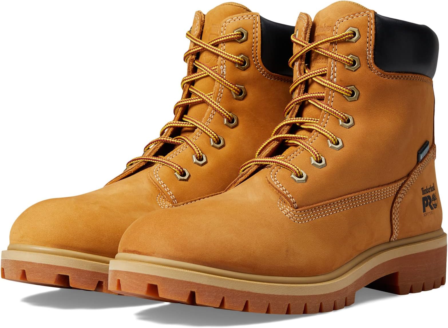 حذاء عمل مقاوم للماء بأصابع ناعمة مقاس 6 بوصات معزول مقاوم للماء من Timberland PRO، لون قمحي