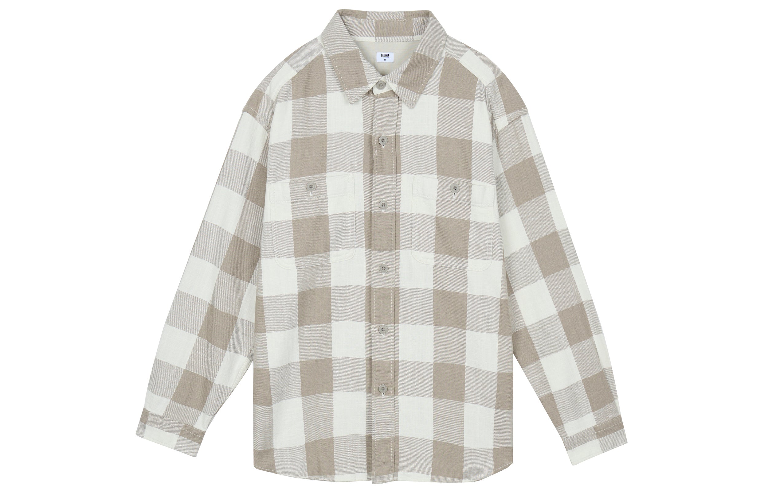 Men's shirt light beige Uniqlo, light beige