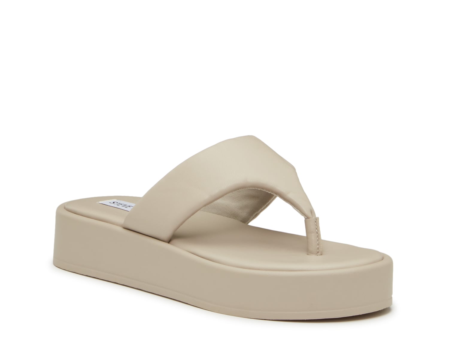 Steve Madden Platform Slides, Taupe