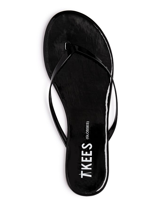 Women's glossy flip-flops TKEES