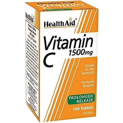 Vitamin C 1500 mg Extended Release, 100 Vegan Tablets, Healthaid