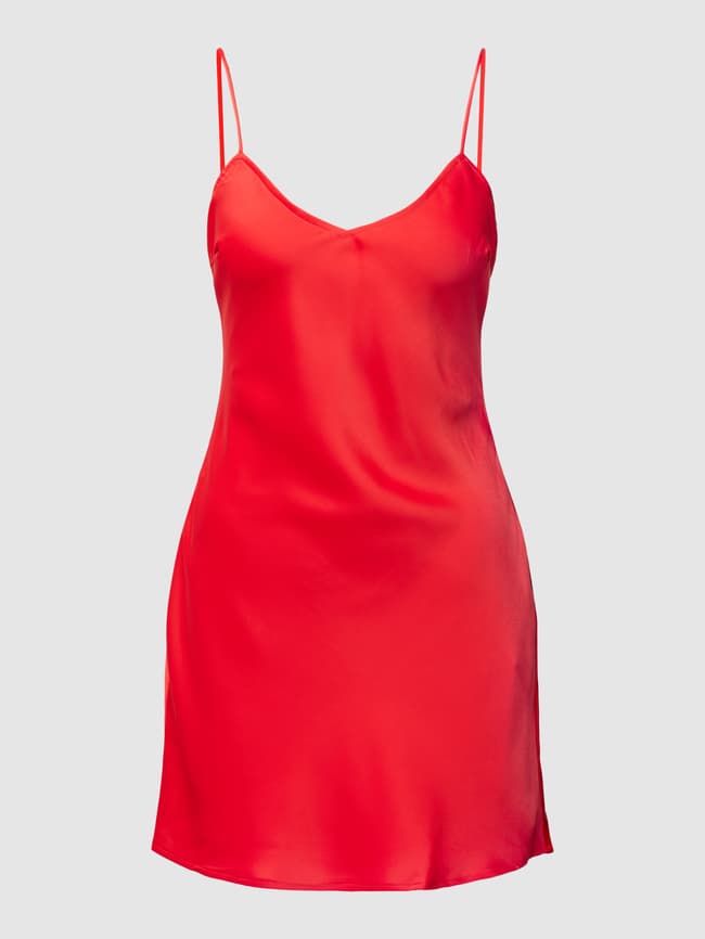 Review Sweetheart Neck Mini Dress, Bright Red