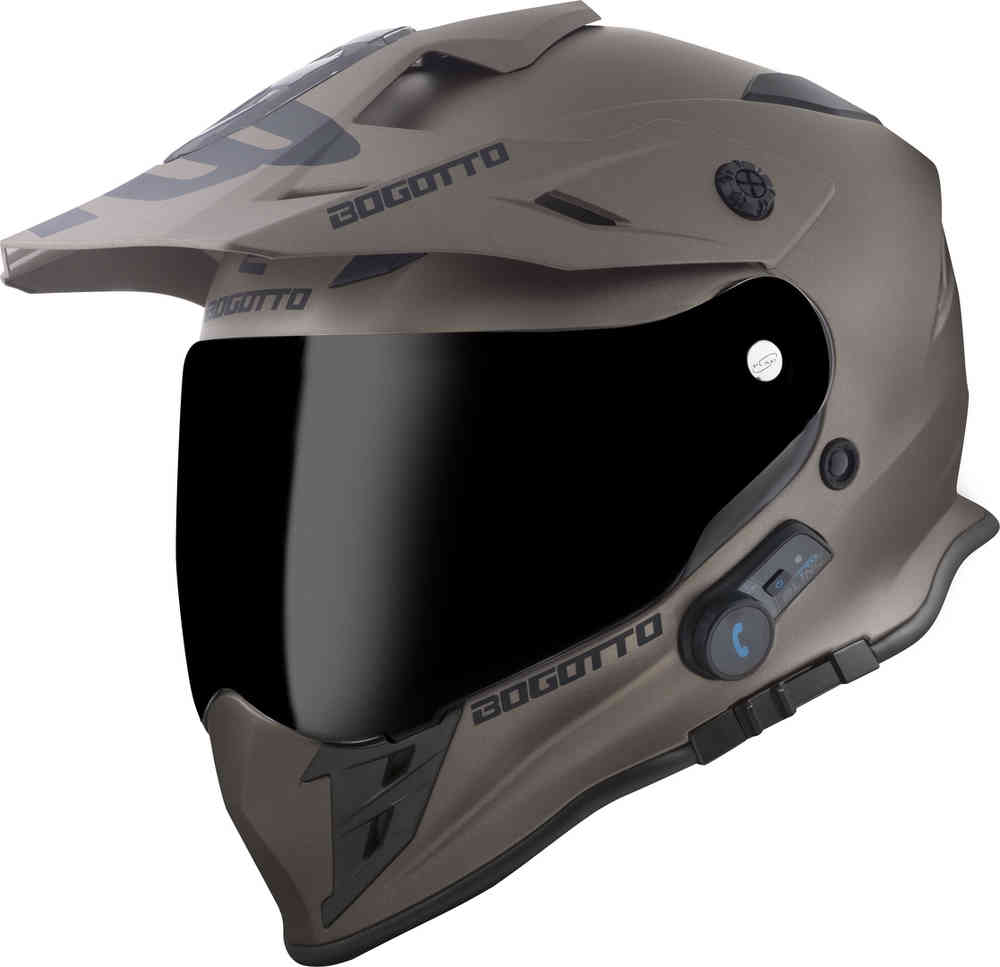 H331 BT Bluetooth enduro helmet Bogotto, brown matt