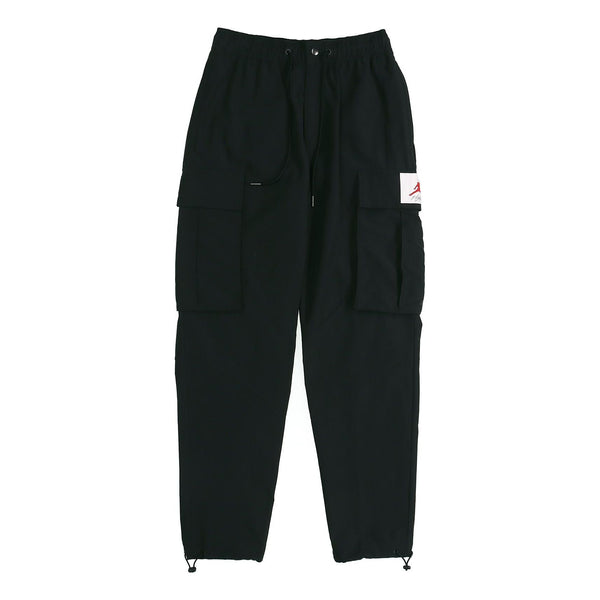 Air Jordan Flight Woven Pocket Sports Long Pants Black