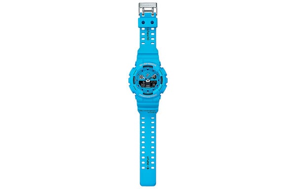 CASIO G-Shock Analog-Digital 'Light Blue' watch, blue