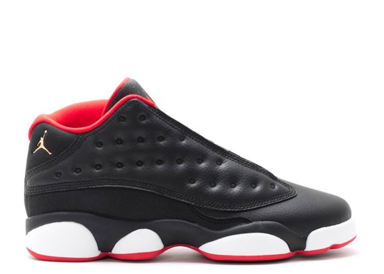 حذاء رياضي AIR JORDAN 13 RETRO LOW GS 'BRED'، أسود