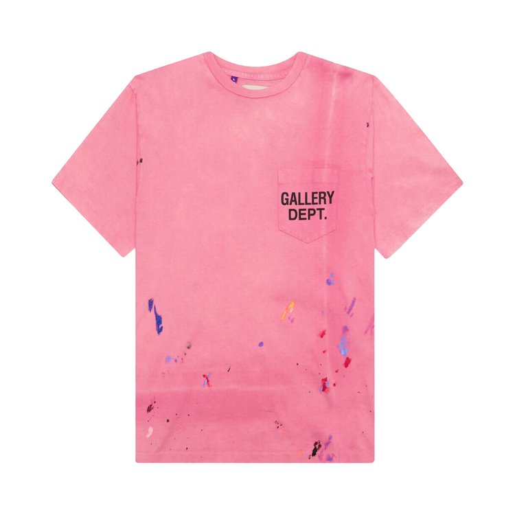 T-shirt Gallery Dept. Vintage Logo Painted 'Salmon', pink