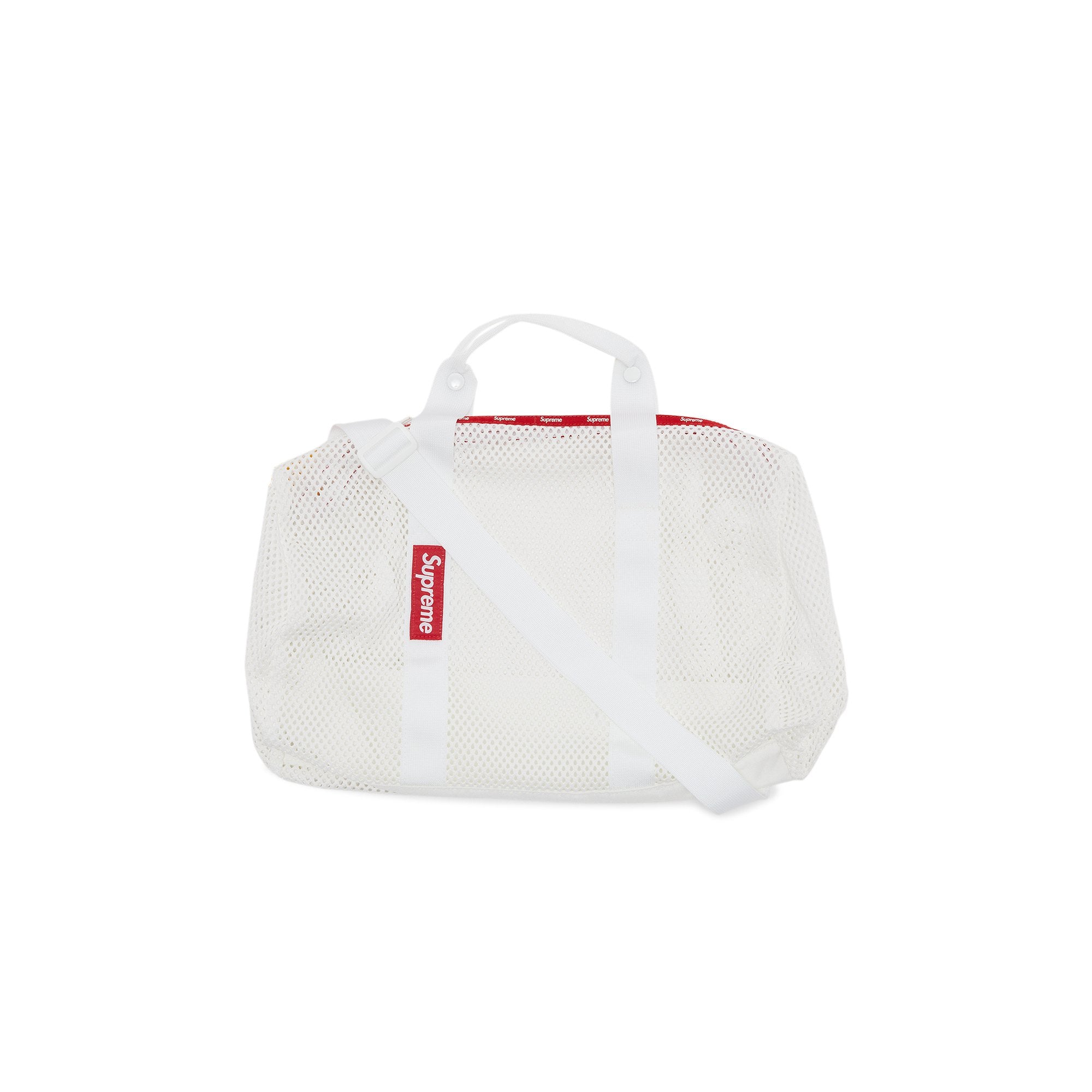 Supreme Mesh Duffle Bag - White