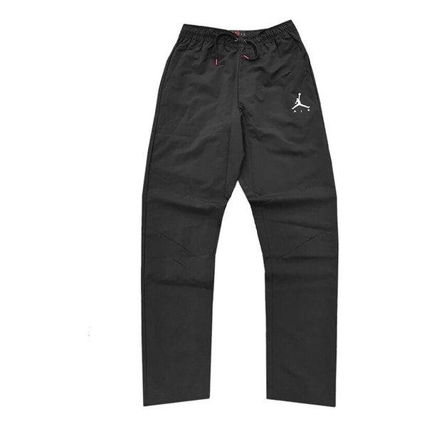 Air Jordan Straight Casual Sports Long Pants Black