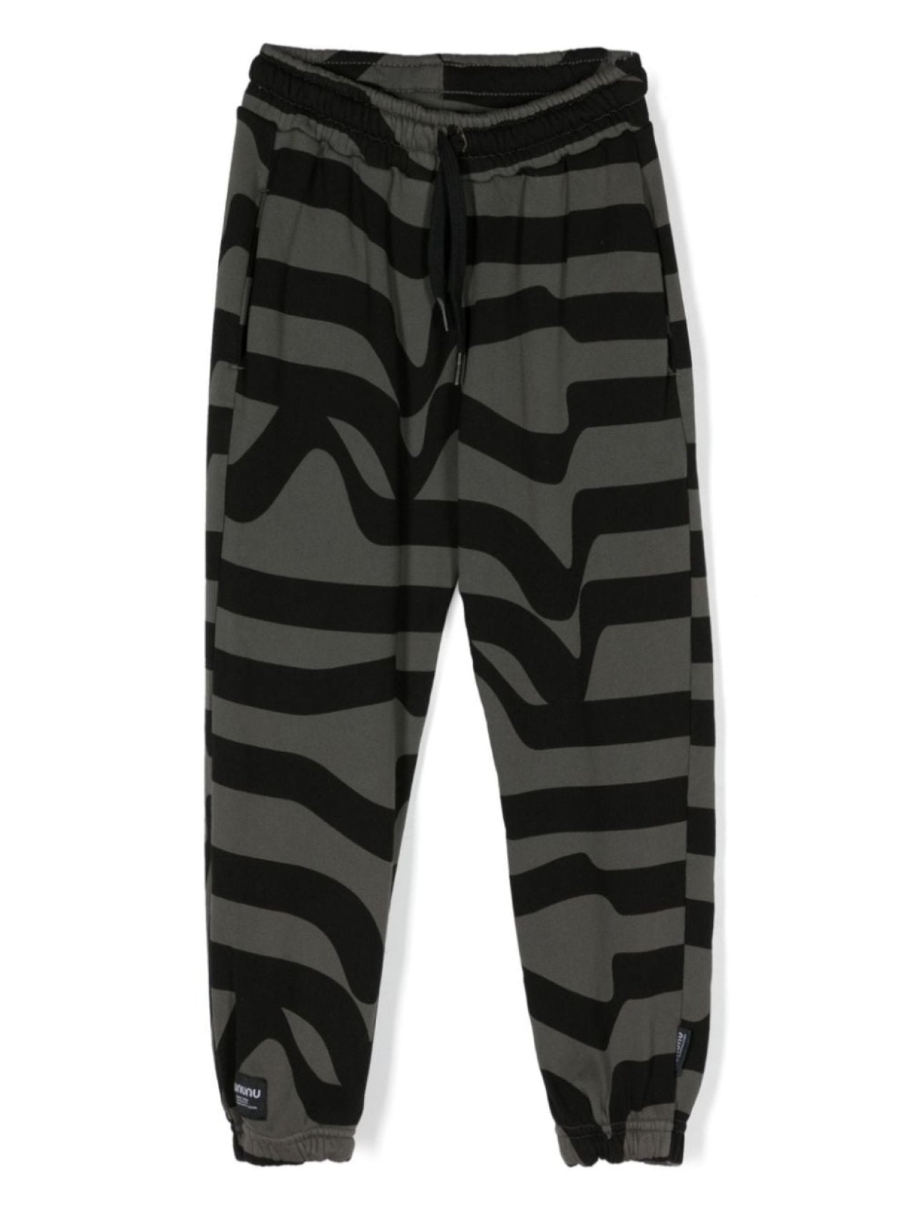 Nununu Road Web Print Track Pants, Grey