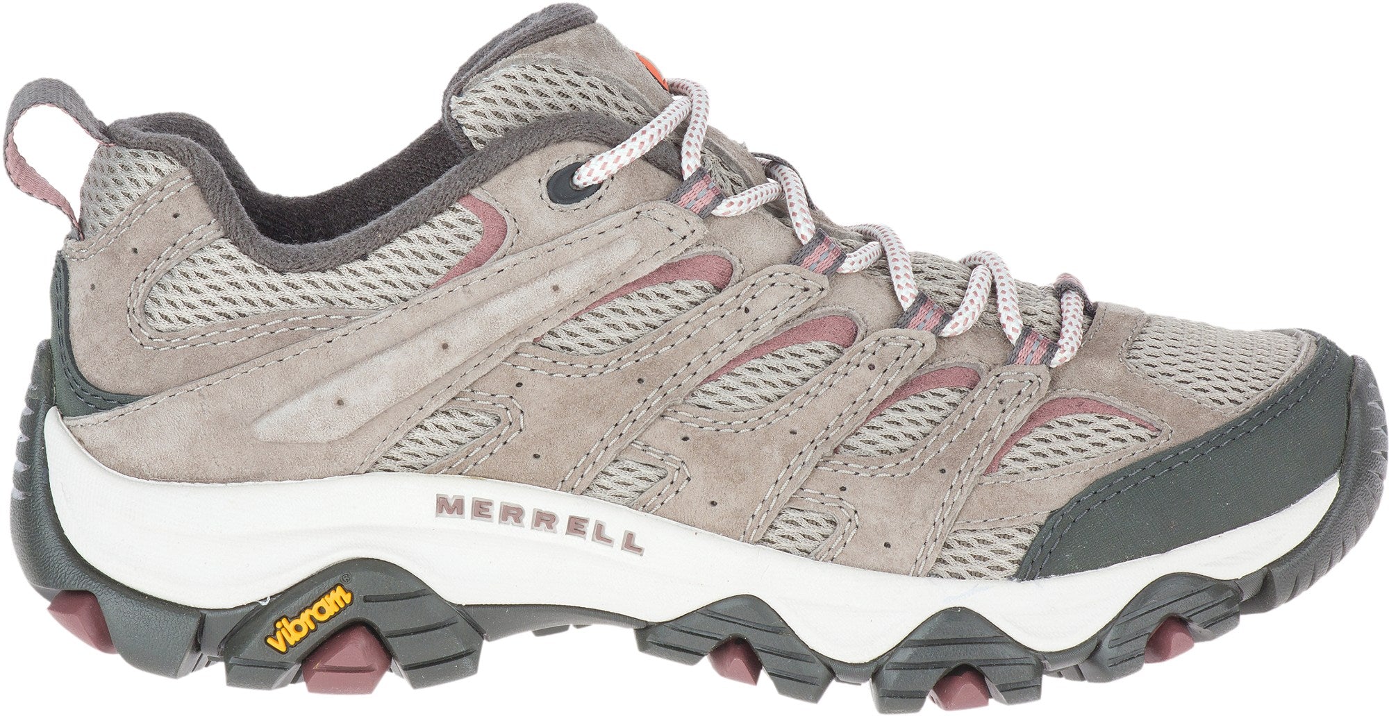 حذاء Merrell Moab 3 النسائي للمشي لمسافات طويلة، باللون الرمادي