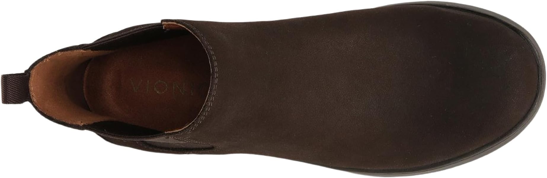 Evergreen VIONIC Chelsea Boots, Chocolate Nubuck