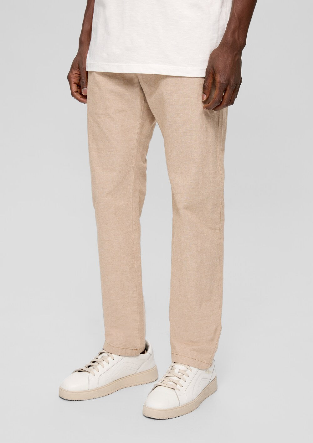 Slim fit chino trousers Sliver, beige