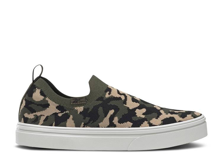 حذاء رياضي Reebok WMNS ONLUX SLIP-ON 'CAMO' باللون الأخضر