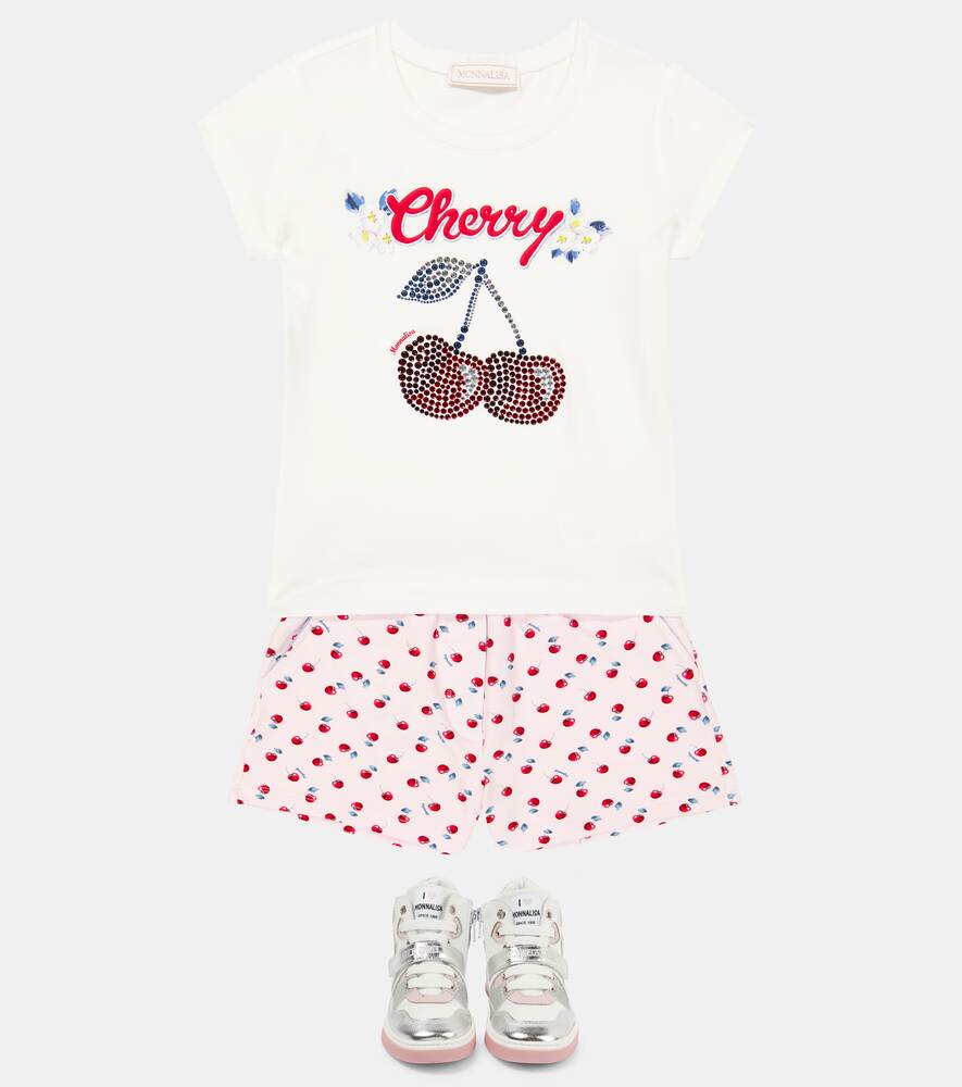 x Disney Monnalisa Decorated Jersey T-Shirt, White