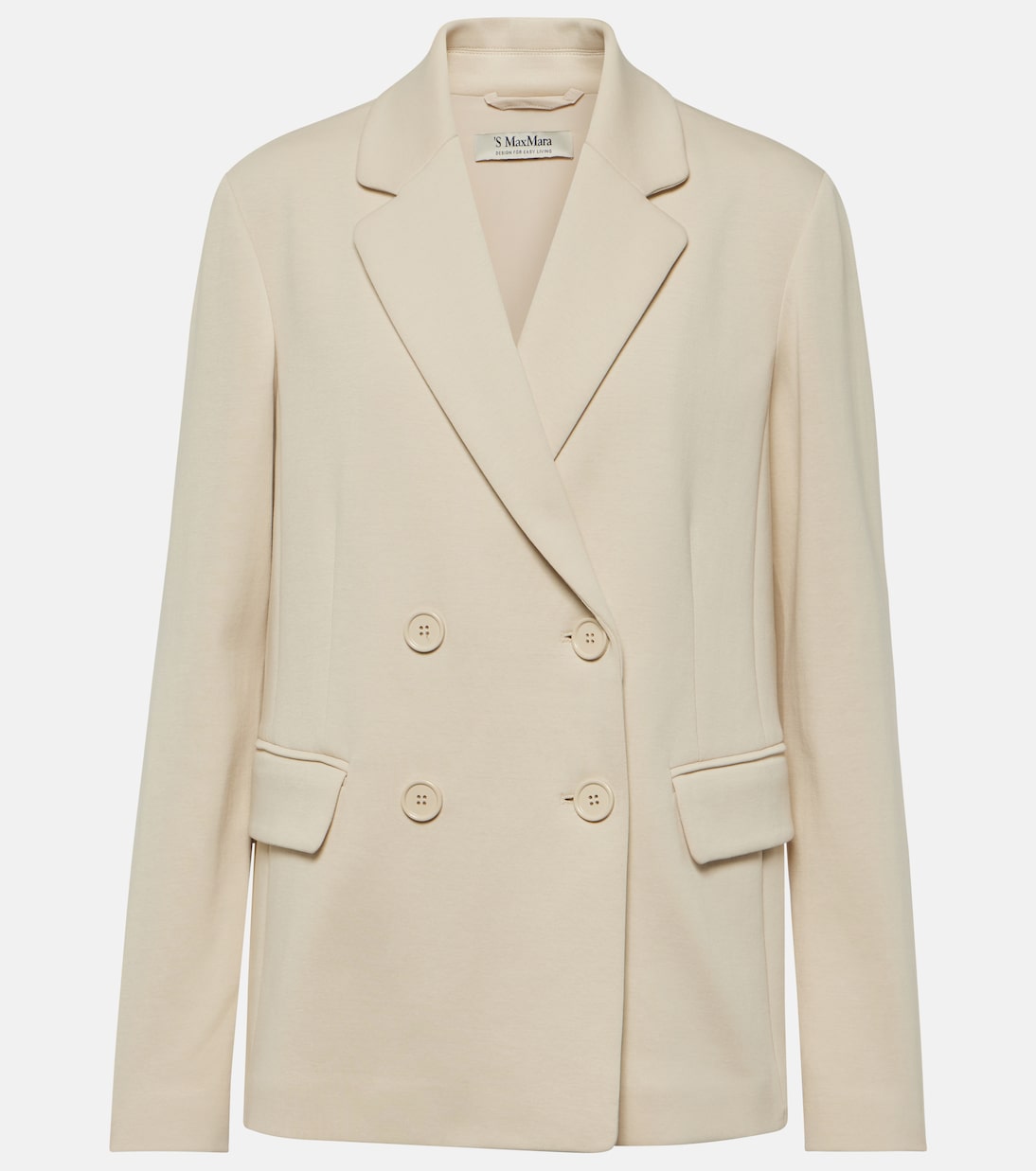 Scrigno cotton jersey blazer 'S Max Mara, white