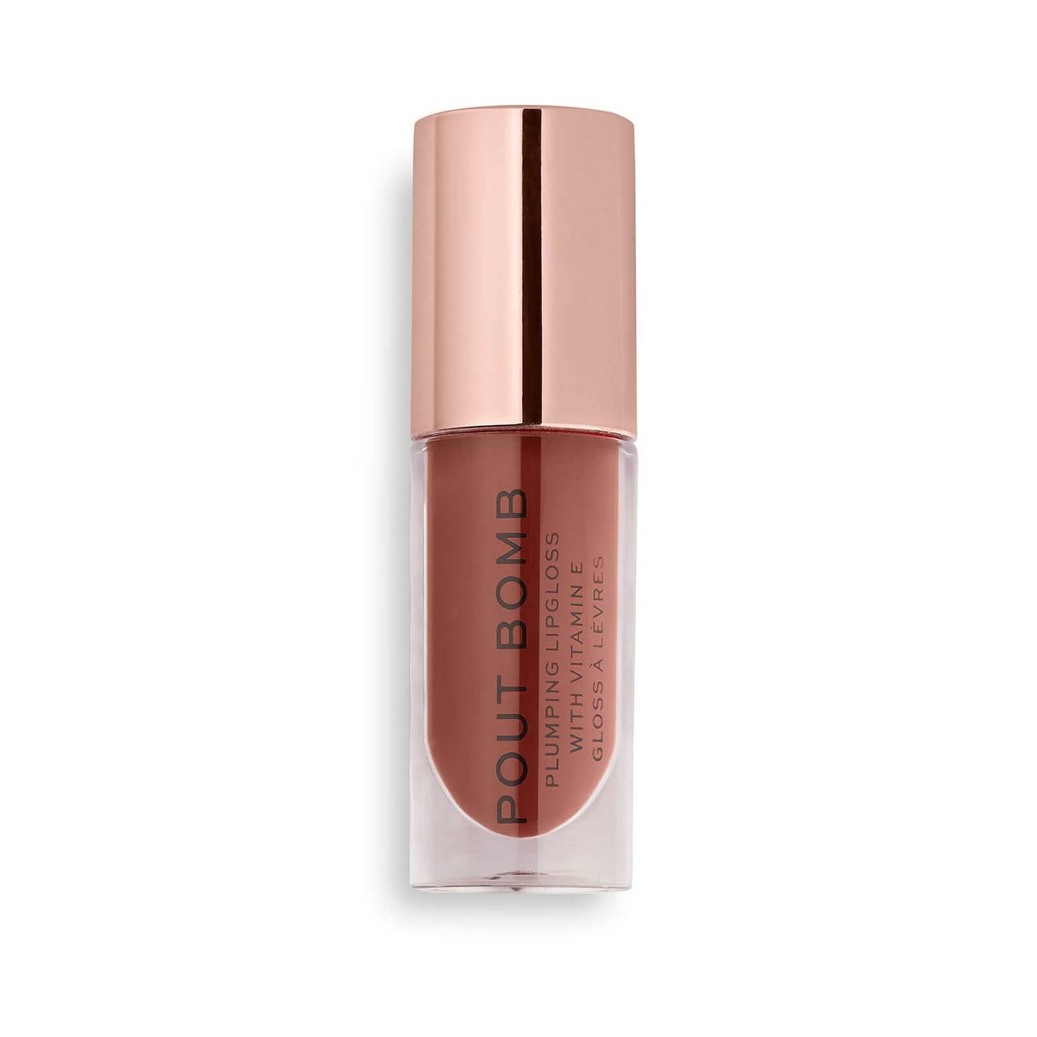 Makeup Revolution Pout Bomb Volume Gloss, Cookie