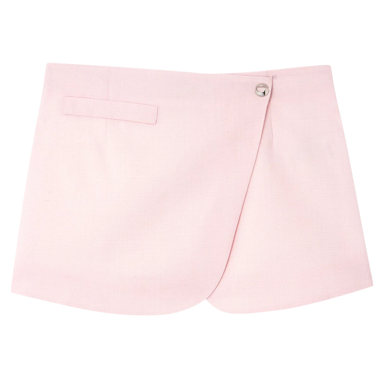 Coperni Tailored Mini Skirt 'Pink/White', pink