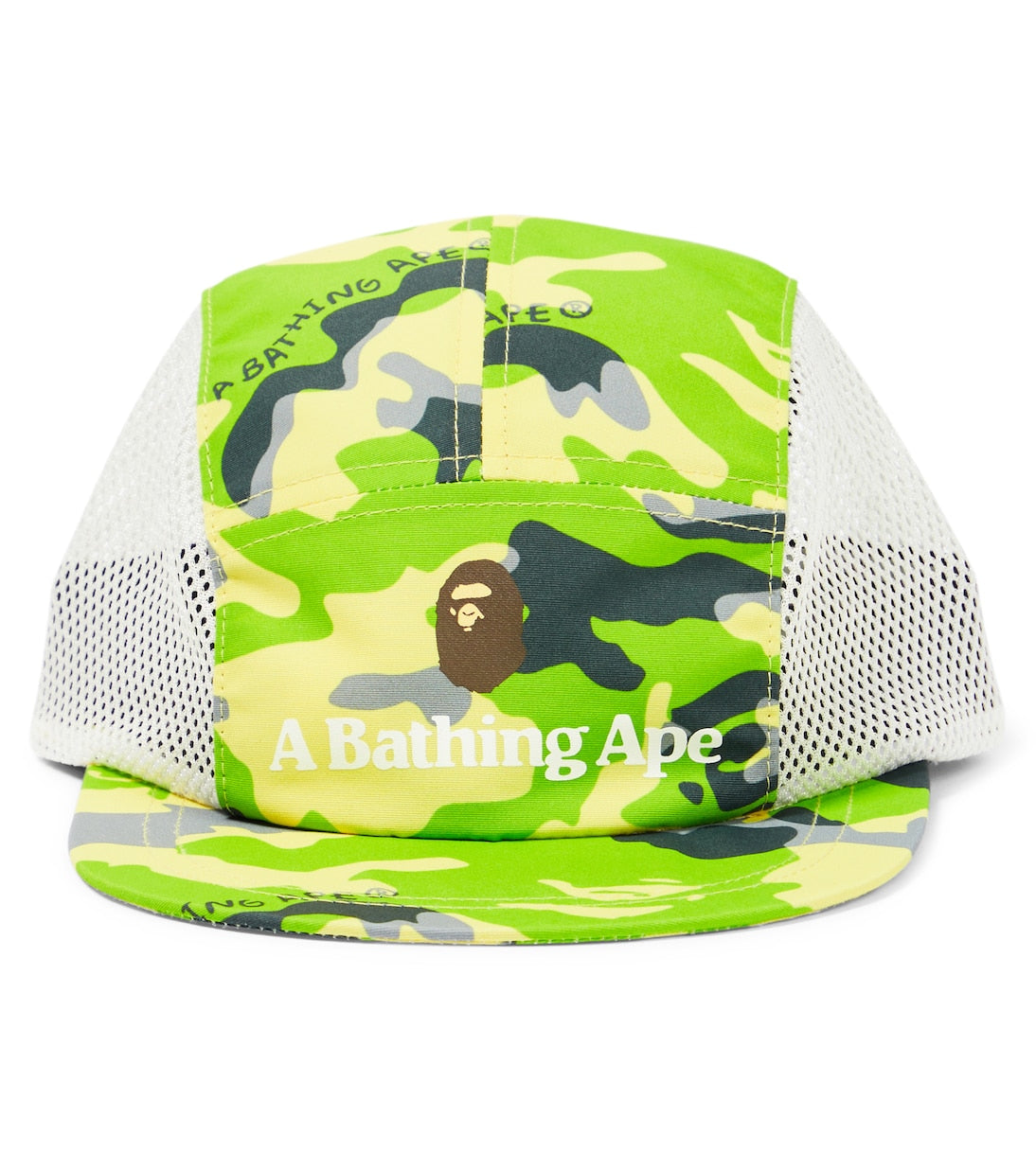 قبعة مطبوعة للأطفال من Bape باللون الأخضر