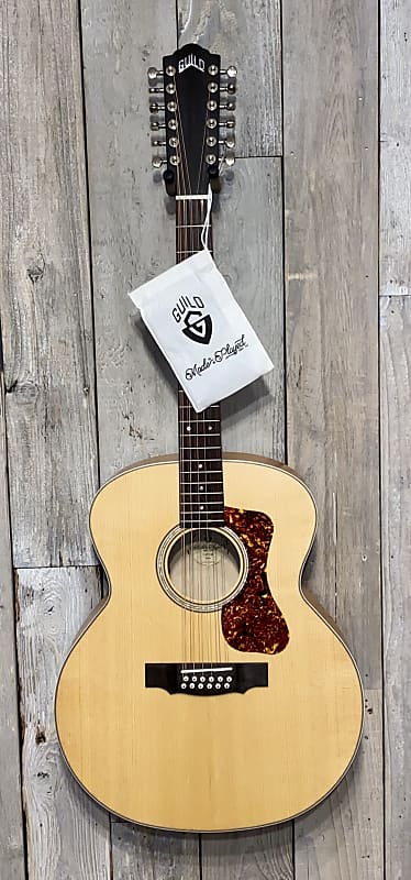 Acoustic Guitar Guild F-2512E Maple, 12-String Acoustic-Electric Guitar - Blonde, Help Support Small Business!