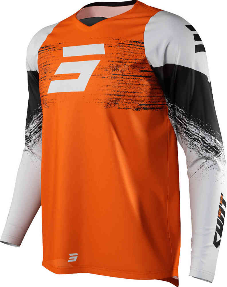 Draw Burst Kids Shot Motocross Jersey, Orange