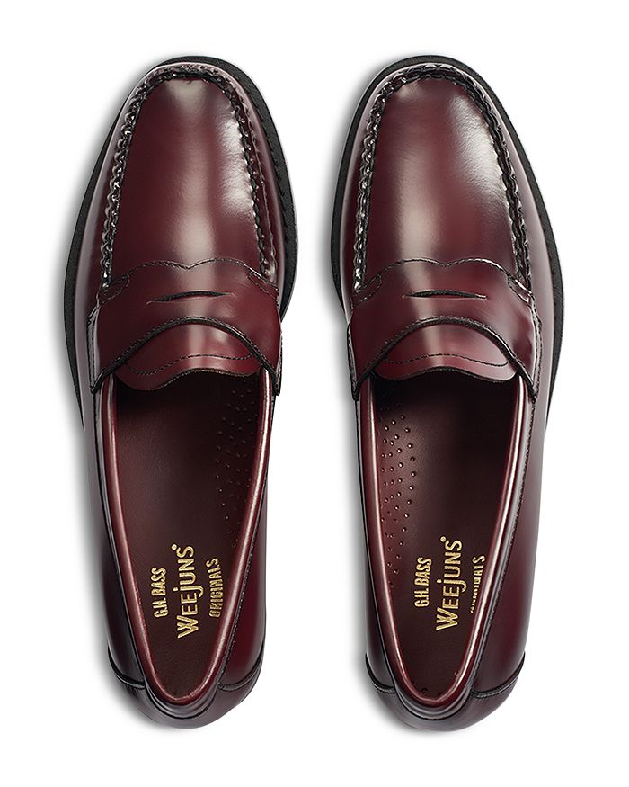 Men's Weejun Penny GLogan Laceless Loafers. Bass