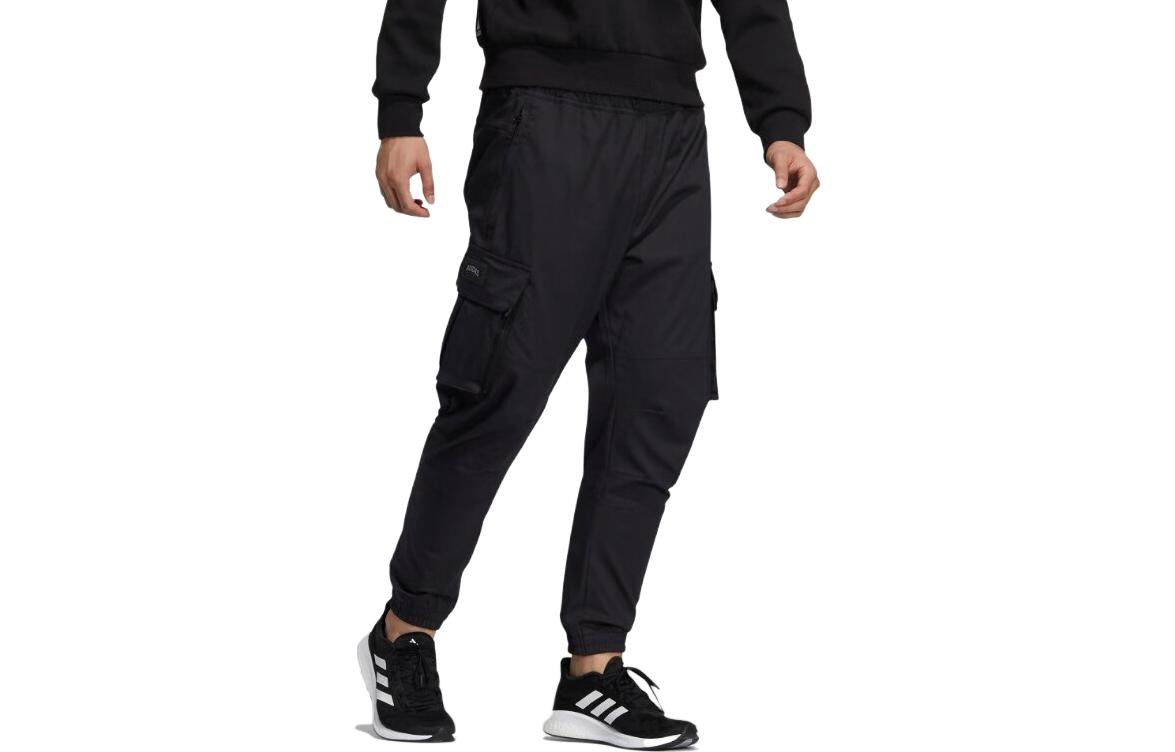 Men's black sports pants Adidas, black