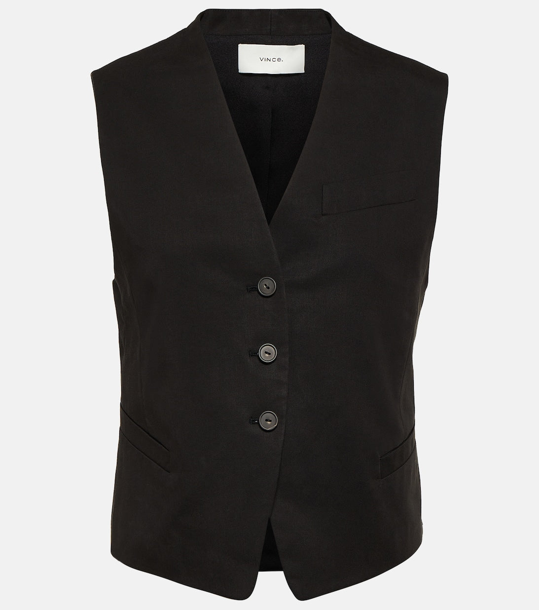 VINCE custom vest, black