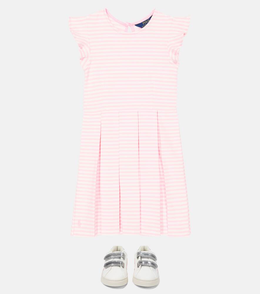 Polo Ralph Lauren Cotton Blend Ruffle Dress, Pink