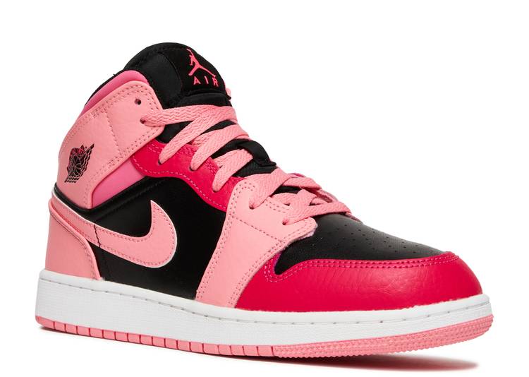 حذاء رياضي AIR JORDAN 1 MID GS 'CORAL CHALK'،