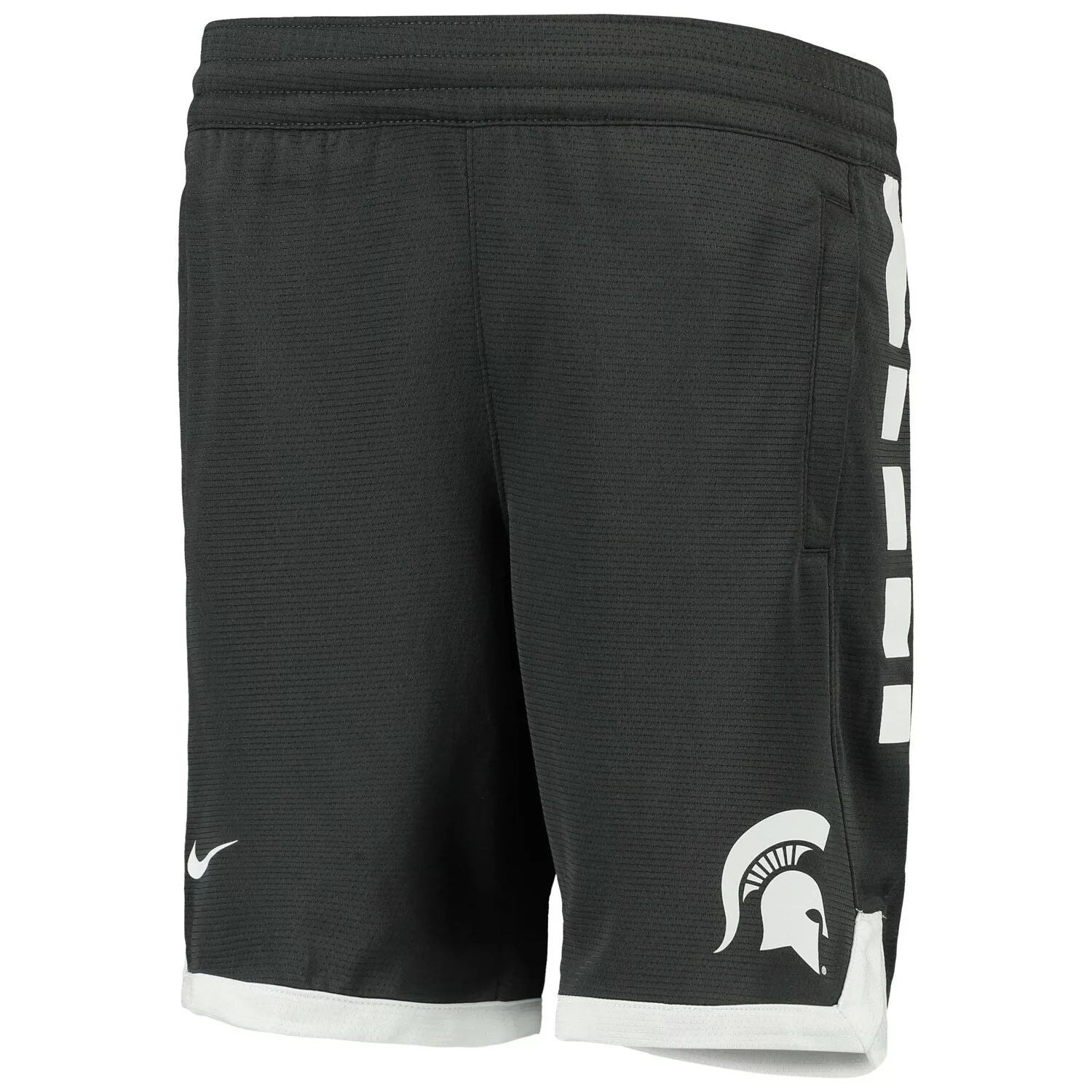 Nike Youth Anthracite Michigan State Spartans Elite Performance Nike Shorts