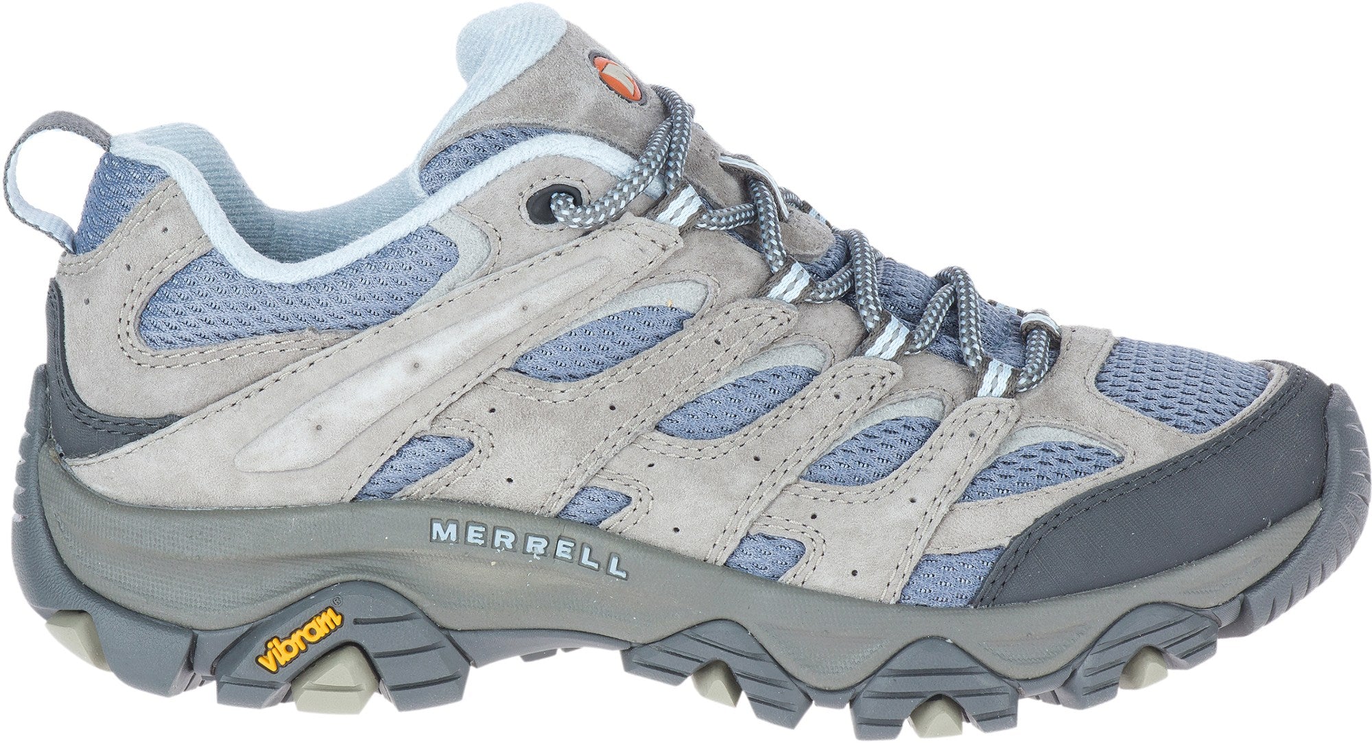 حذاء Merrell Moab 3 النسائي للمشي لمسافات طويلة، أزرق/رمادي