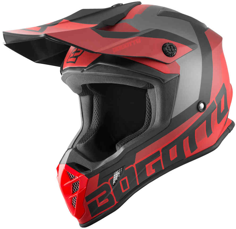 V332 Unit Motocross Helmet Bogotto, Red