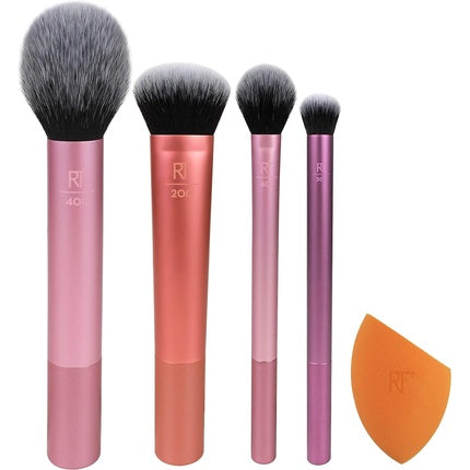 Everyday Essentials Full Face Makeup Brushes Set, Real Techniques