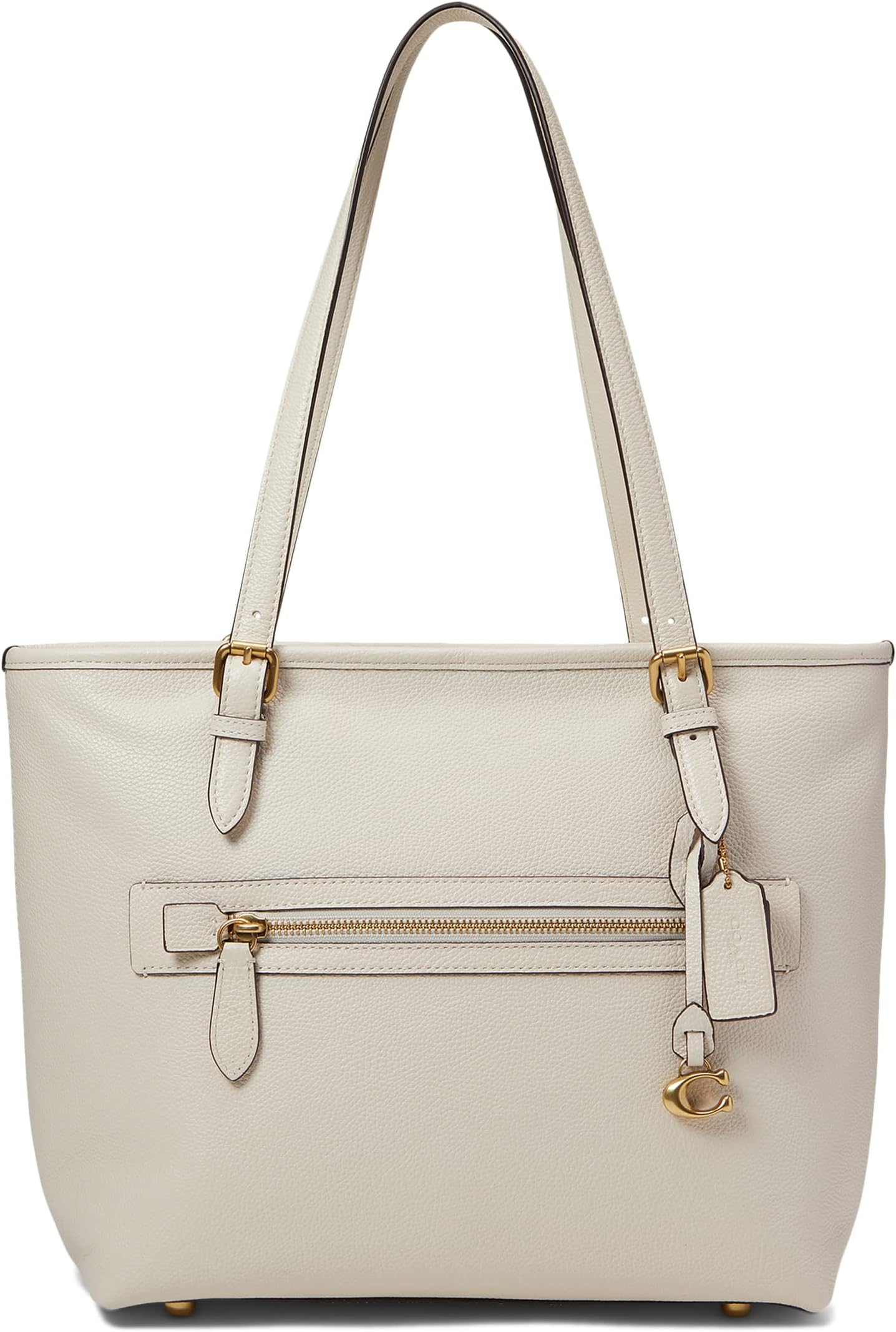 Taylor Tote in Polished Pebble Leather COACH Chalk