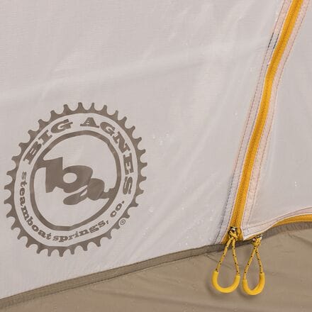 خيمة Tiger Wall UL2 Bikepack: لشخصين، 3 مواسم Big Agnes، رمادية