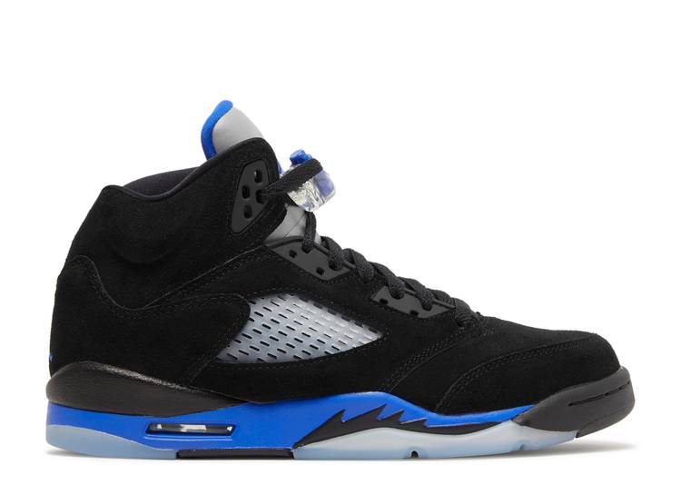 حذاء رياضي AIR JORDAN 5 RETRO GS 'RACER BLUE'، أسود