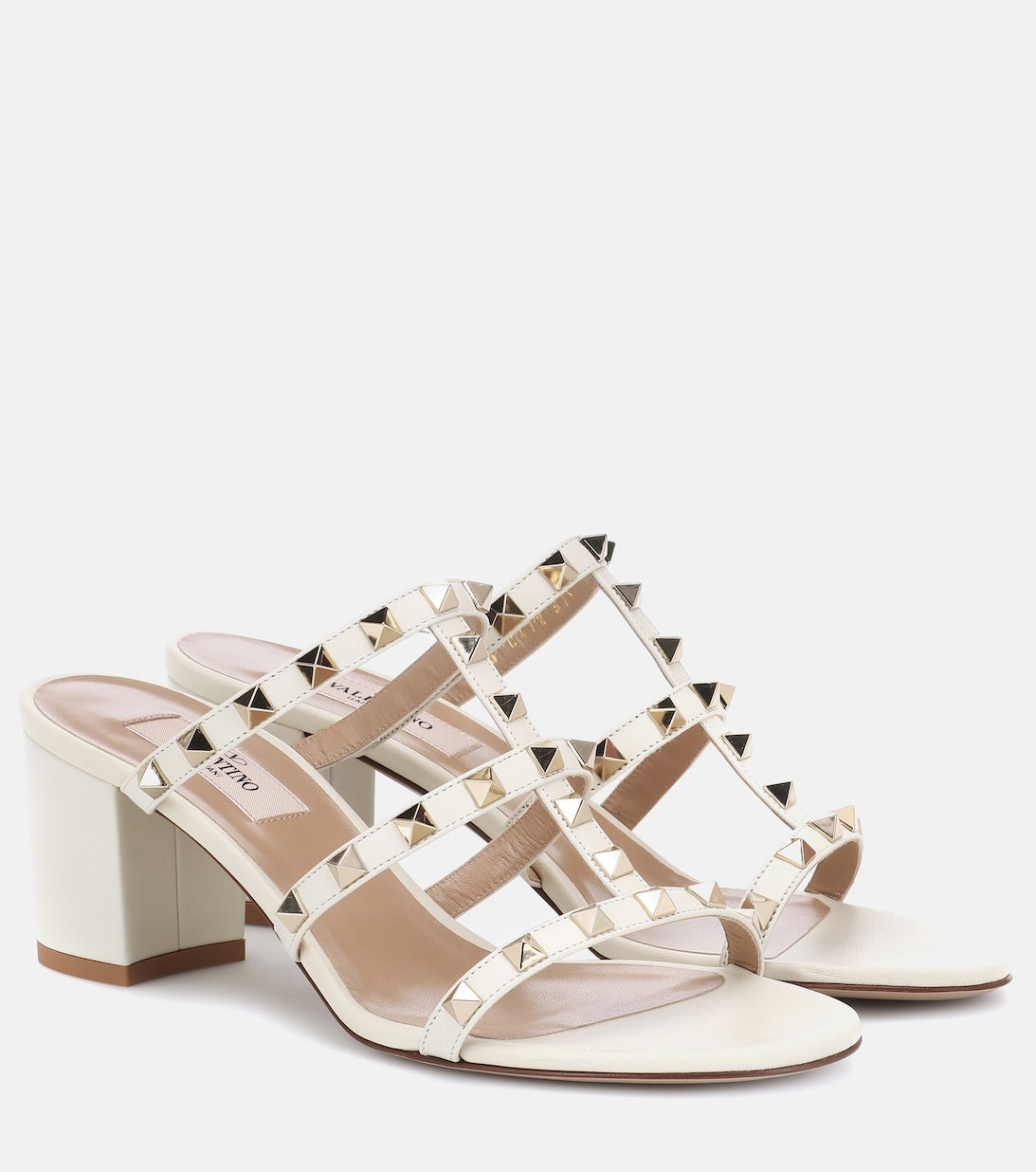 Valentino Garavani Rockstud Spike leather sandals Valentino Garavani, white