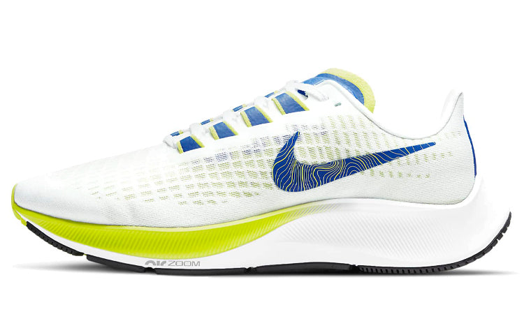 (WMNS) Nike Air Zoom Pegasus 37, "white, blue green" (light/women's/low top/non-slip/breathable/wear-resistant)