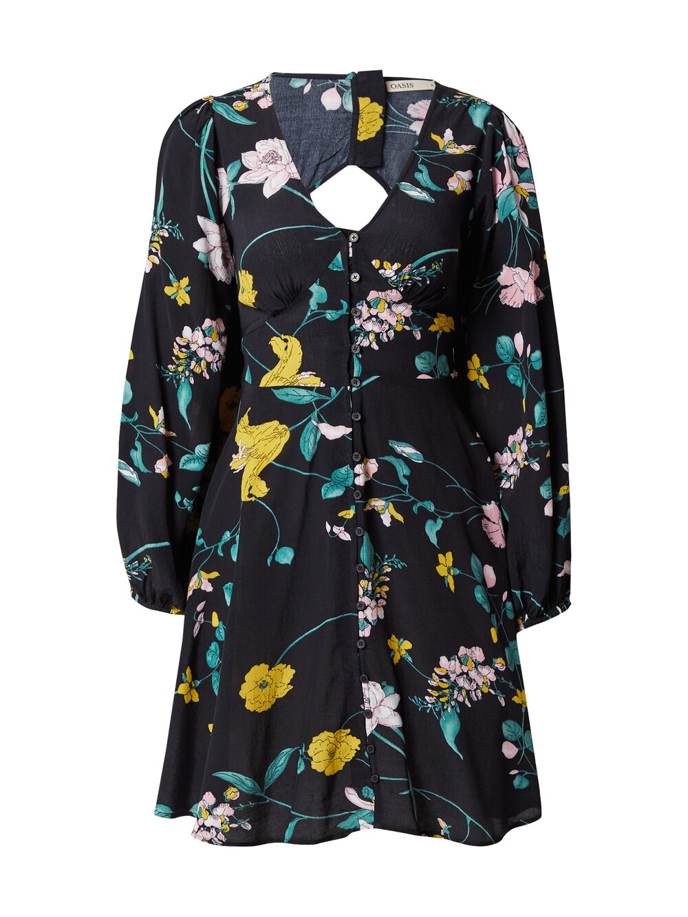 Shirt-dress Oasis, black