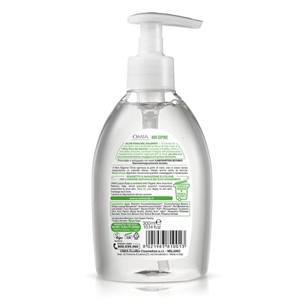 Bio Seife Non Sapone Biologico face and hand soap with aloe vera 300 ml, Omia