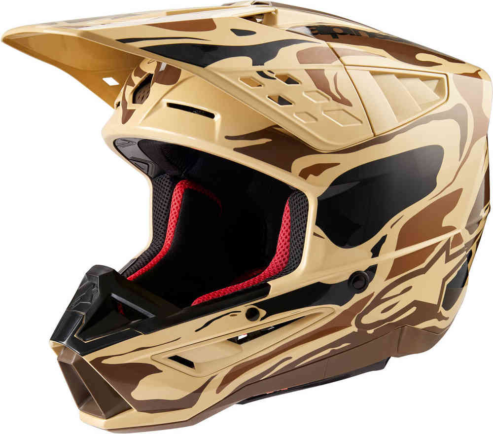 S-M5 Mineral 2024 Alpinestars Motocross Helmet, Brown