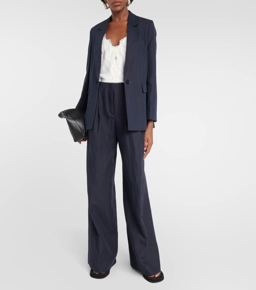 Bright Lightness blazer in cotton and linen DOROTHEE SCHUMACHER, blue