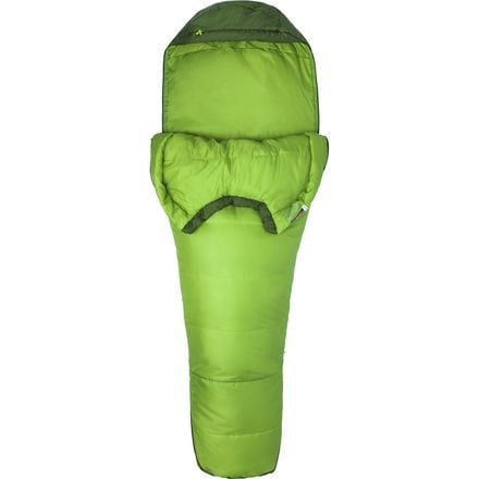 Trestles 30 Sleeping Bag: 30F Marmot Synthetic, Green Lichen/Greenland