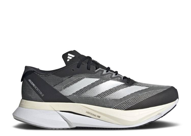 Adidas ADIZERO BOSTON 12 WIDE 'BLACK CARBON' sneakers, black