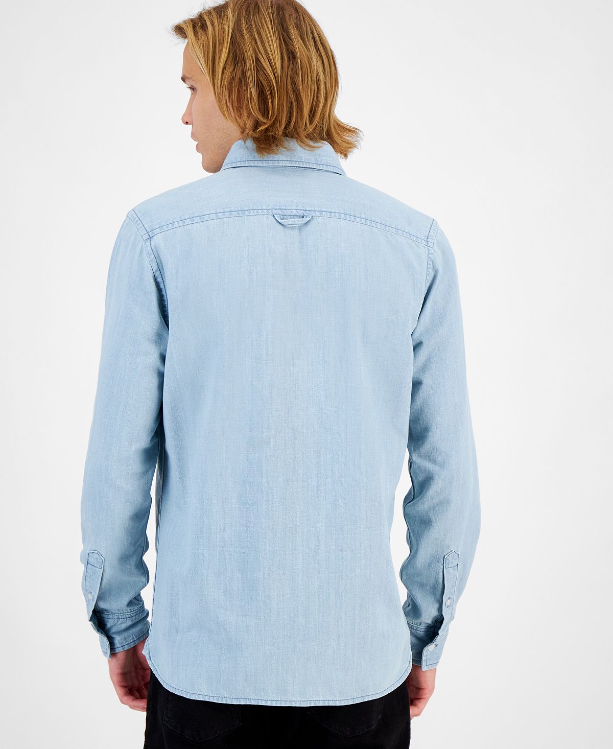 Payton Sun + Stone Men's Long Sleeve Denim Shirt