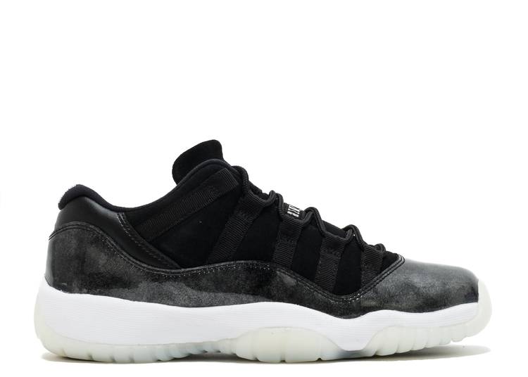 حذاء رياضي AIR JORDAN 11 RETRO LOW GS 'BARONS'، أسود