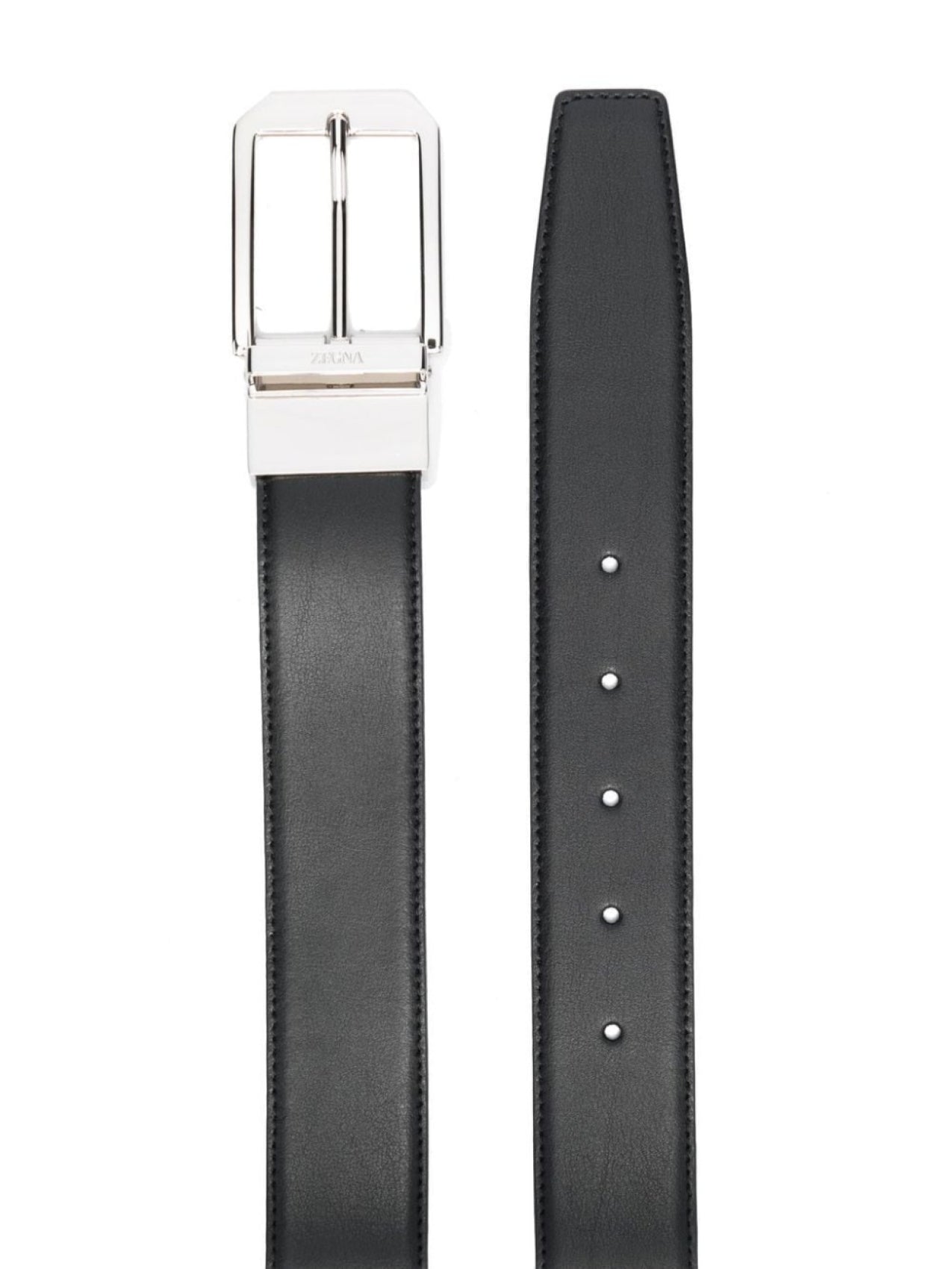 Zegna belt with buckle, black